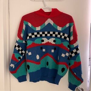 Vintage 80s Korean Waveform Sweater